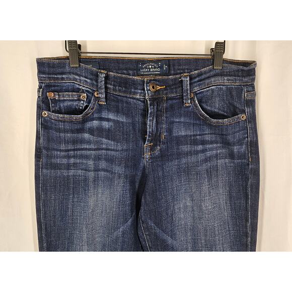 LUCKY BRAND WOMEN'S SWEET STRAIGHT BLUE JEAN PANT SIZE 6/28 REGULAR - Picture 3 of 12